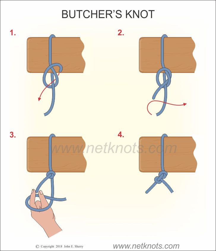 How to tie a butcher knot! 