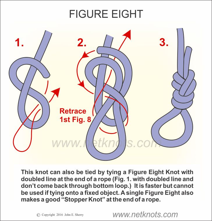 Figure Eight Knot - How to tie a Figure Eight Knot