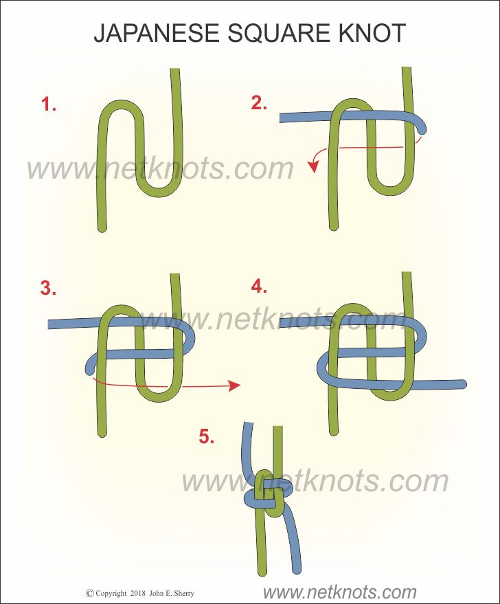 how to tie a square knot