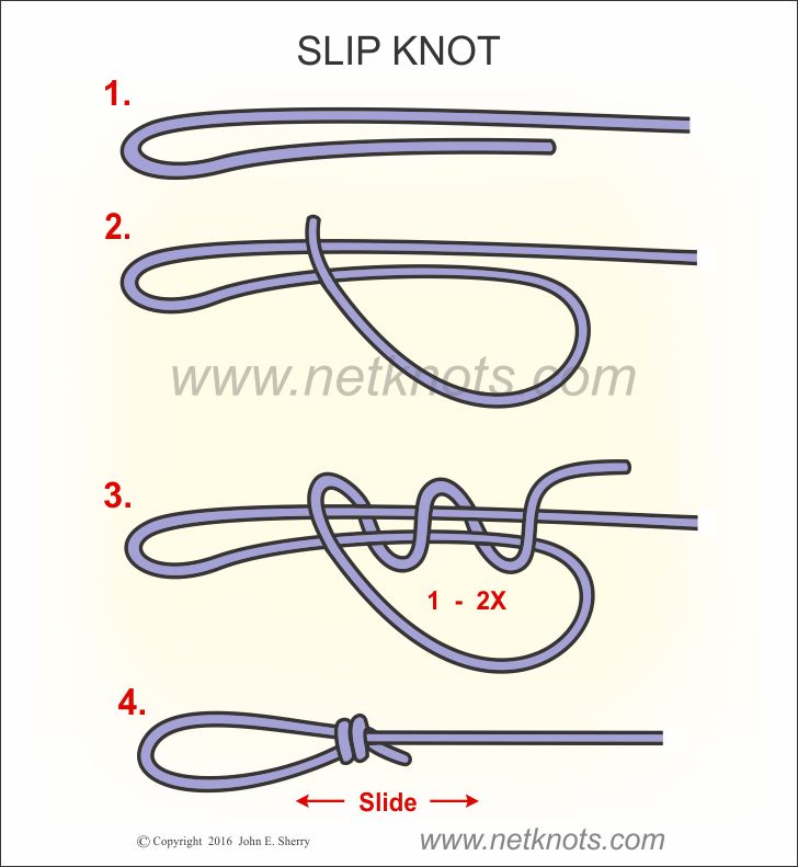 Slip Knot How to tie a Slip Knot