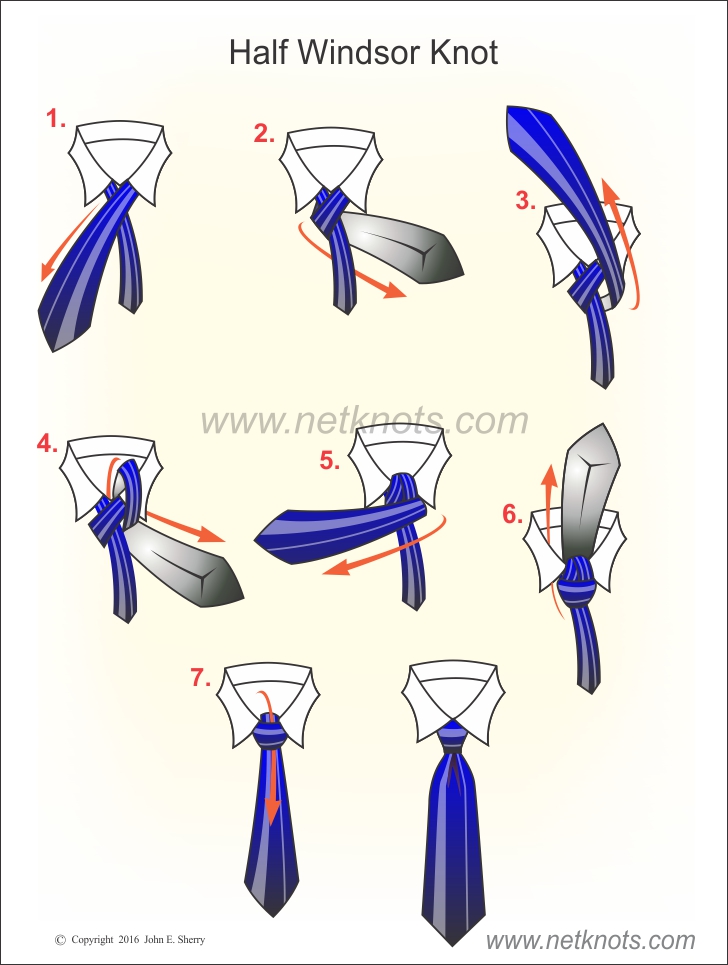 How to Tie a Half-Windsor Knot: An Illustrated Guide