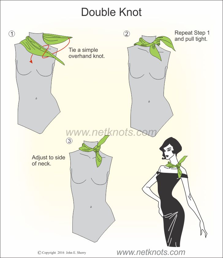 How to Tie a Head Scarf: Neck Tie Knot