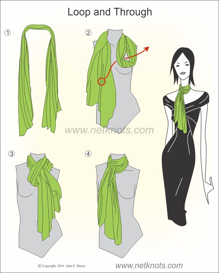 How to knot your scarf