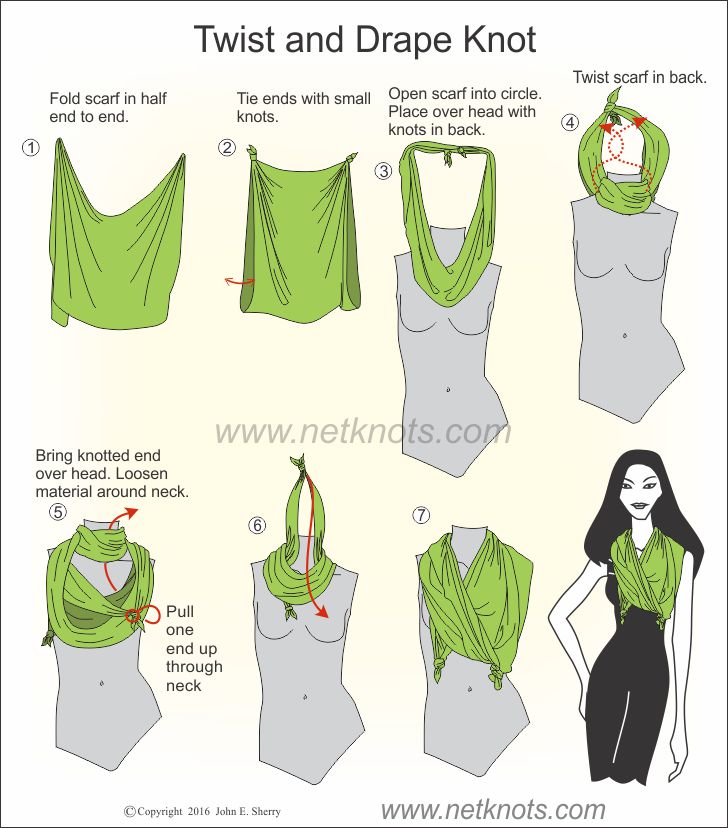 Tutorial: 2 Ways to Tie Nanette's Twilly as a Neck Scarf 