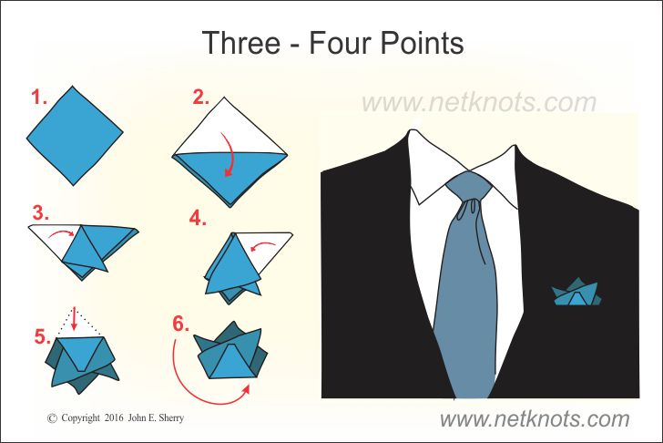 How to fold on sale a pocket square