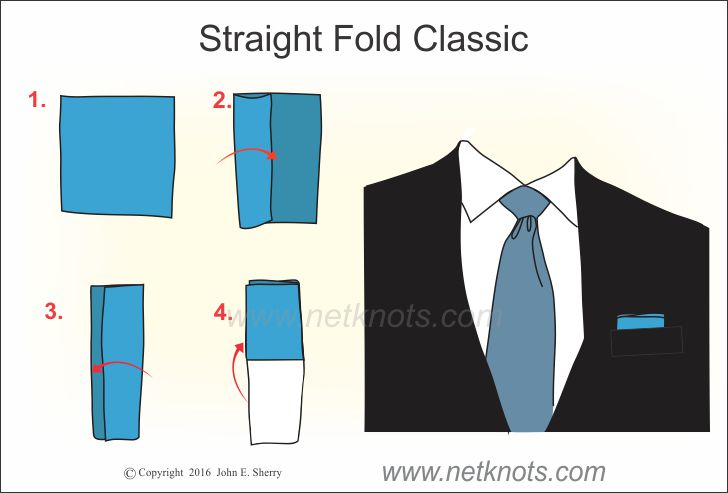 pocket square insert