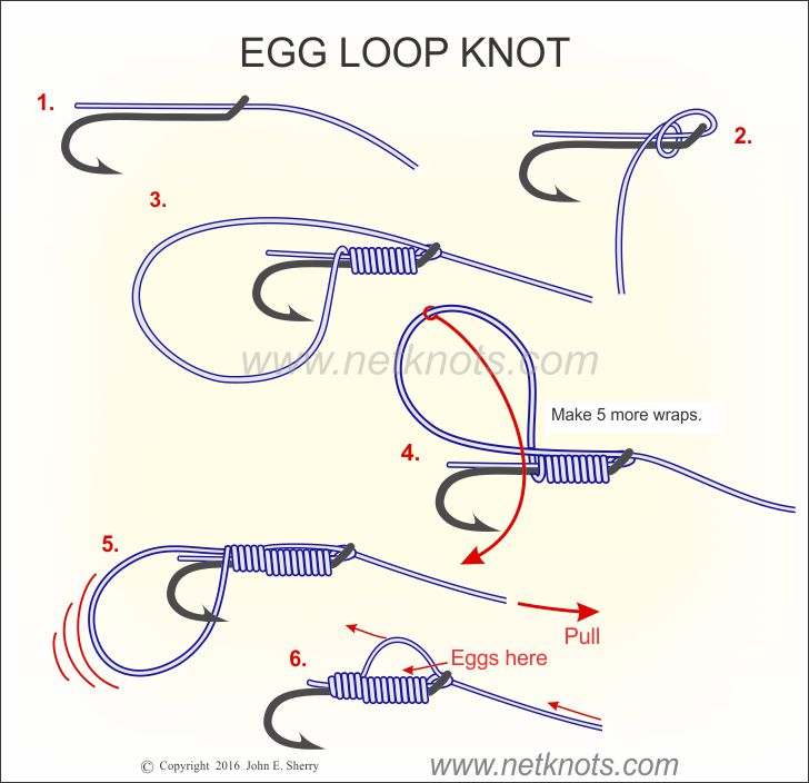 fishing hook knots illustrated