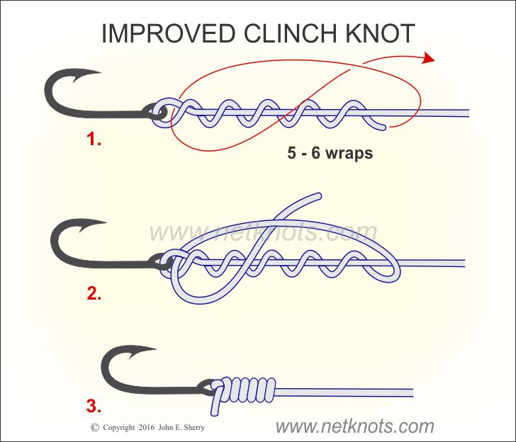 Improved Clinch Knot - How to tie an Improved Clinch Knot | Fishing Knots