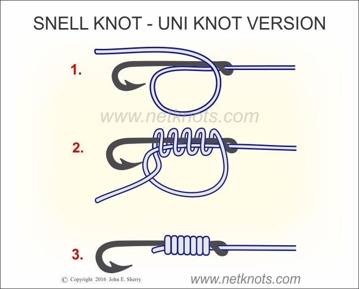 Snell Knot - How to tie a Snell Knot with the Uni Knot
