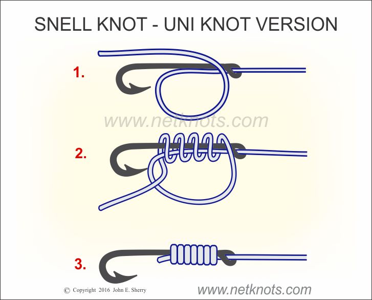 Snelled Fish Hook 