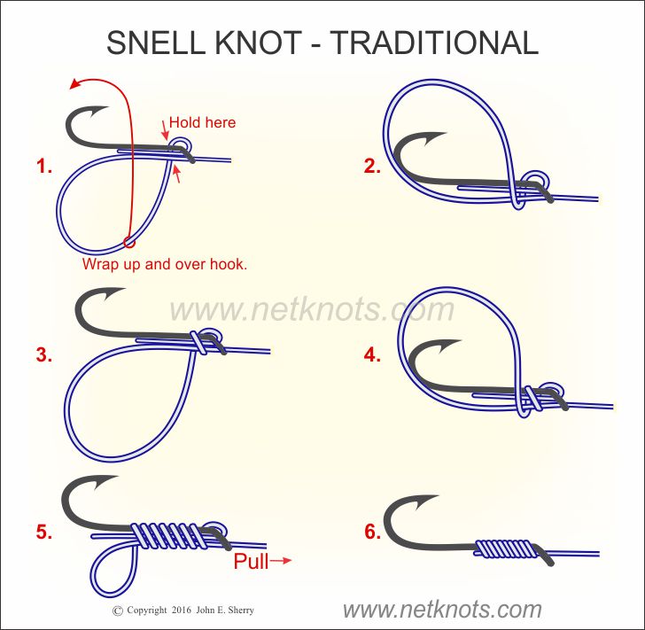Snell Traditional - How to tie a Traditional Snell Knot