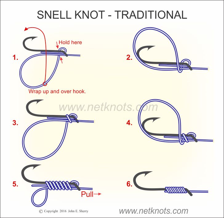 tie fishing hook knot