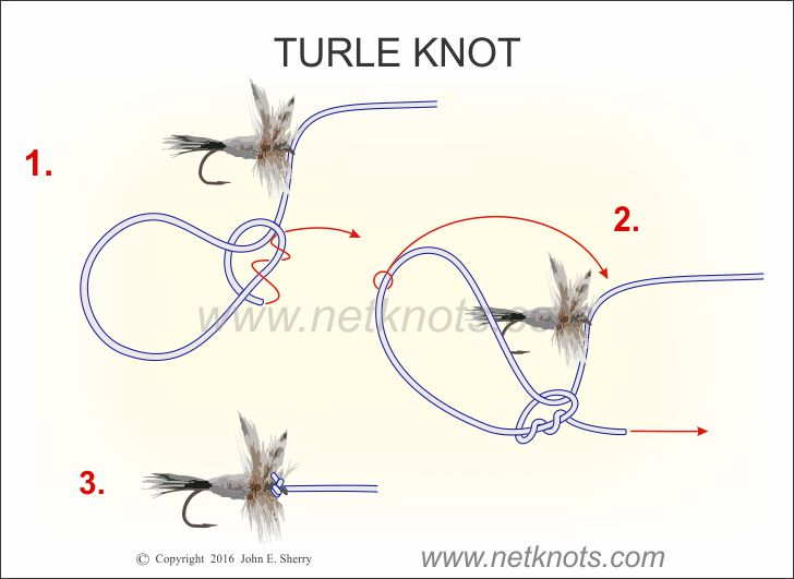 Turle Knot - How to tie the Turle Knot animated and illustrated